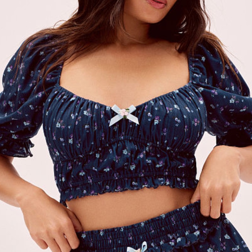 Victoria’s Secret For Love & Lemons ‘Pointelle’ Crop top